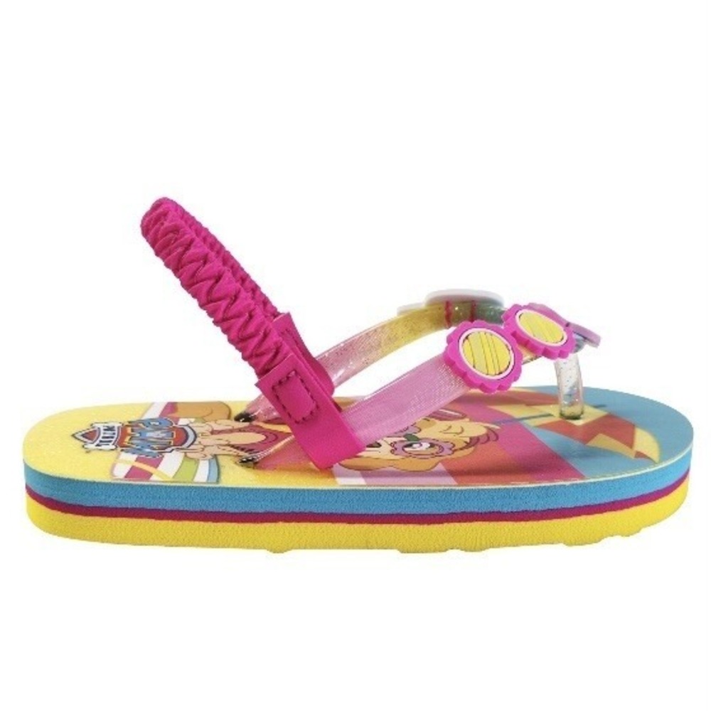 Nickelodeon Paw Patrol Beach Flip Flop Sandals Girls 5-6 New with Tags Pink Cute